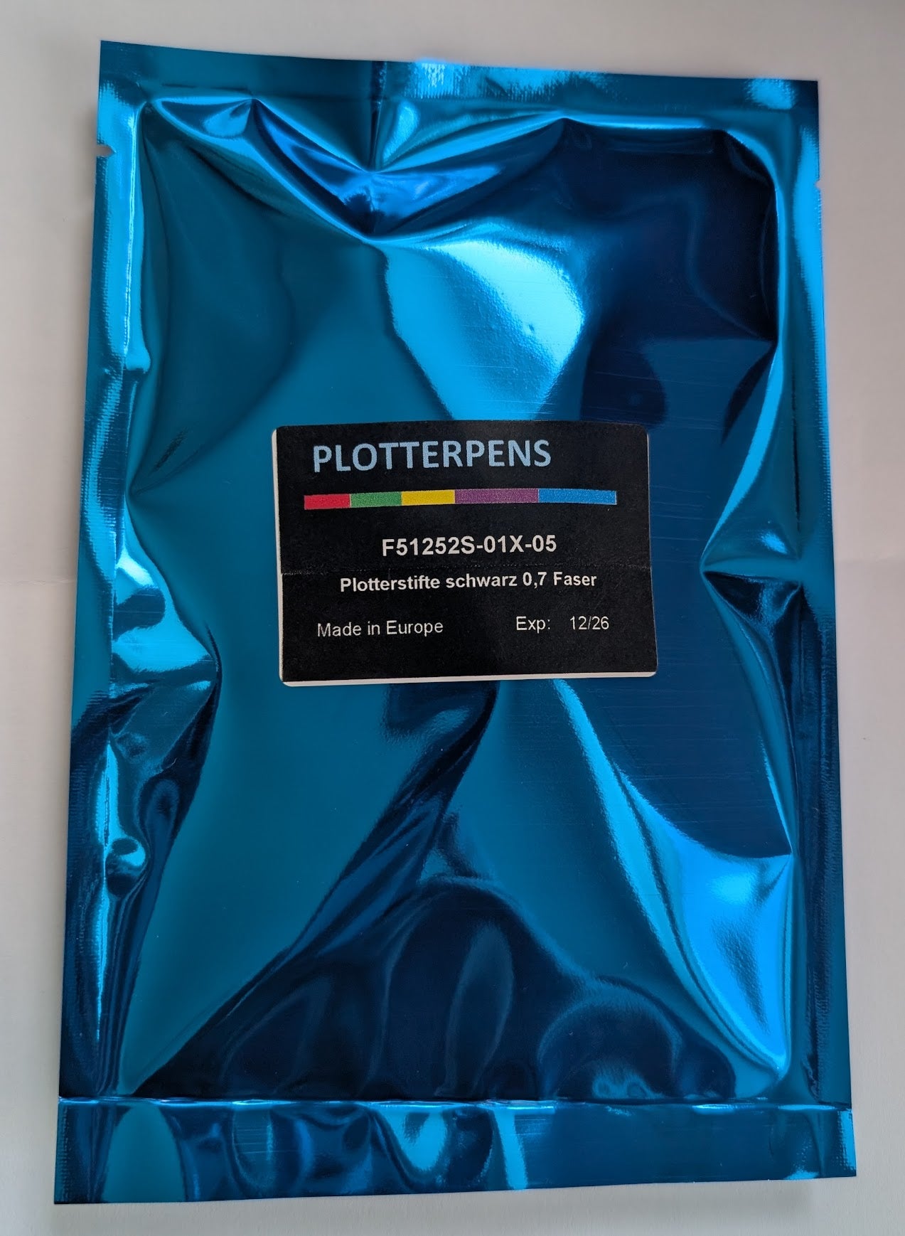 F51252S-01X-05 Plotterstifte schwarz 0,7 Faser CadPen Pkg. mit 5 Stiften - Preis per Pkg.