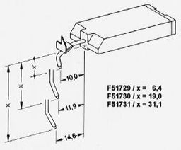Faserschreibfedern F886